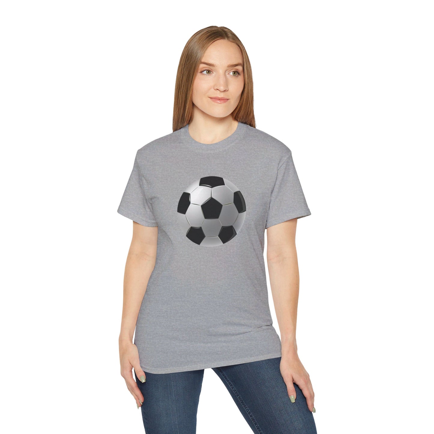 Dynamic Football Design - Sports Passion and Energetic Unisex Ultra Cotton Tee