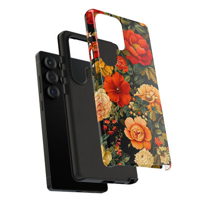 Floral Phone Case, Tough Cases, Decorative Tech Accessories, Gift for Her, Nature Lover Gift, Boho Style Case, Spring Floral Cover
