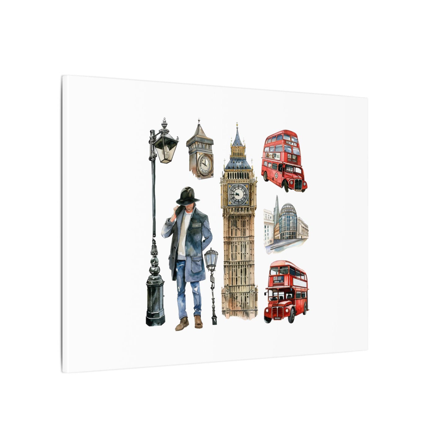 Canvas Art Print, London Skyline, Home Decor, Wall Art, Gift Idea, Travel Memories, Modern Wall Art