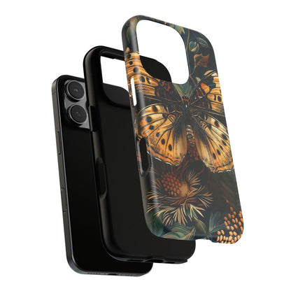 Butterfly Floral Phone Case, Tough Cases, Protective Cover, Unique Gift, Nature Lover, Art Print, Spring Decor