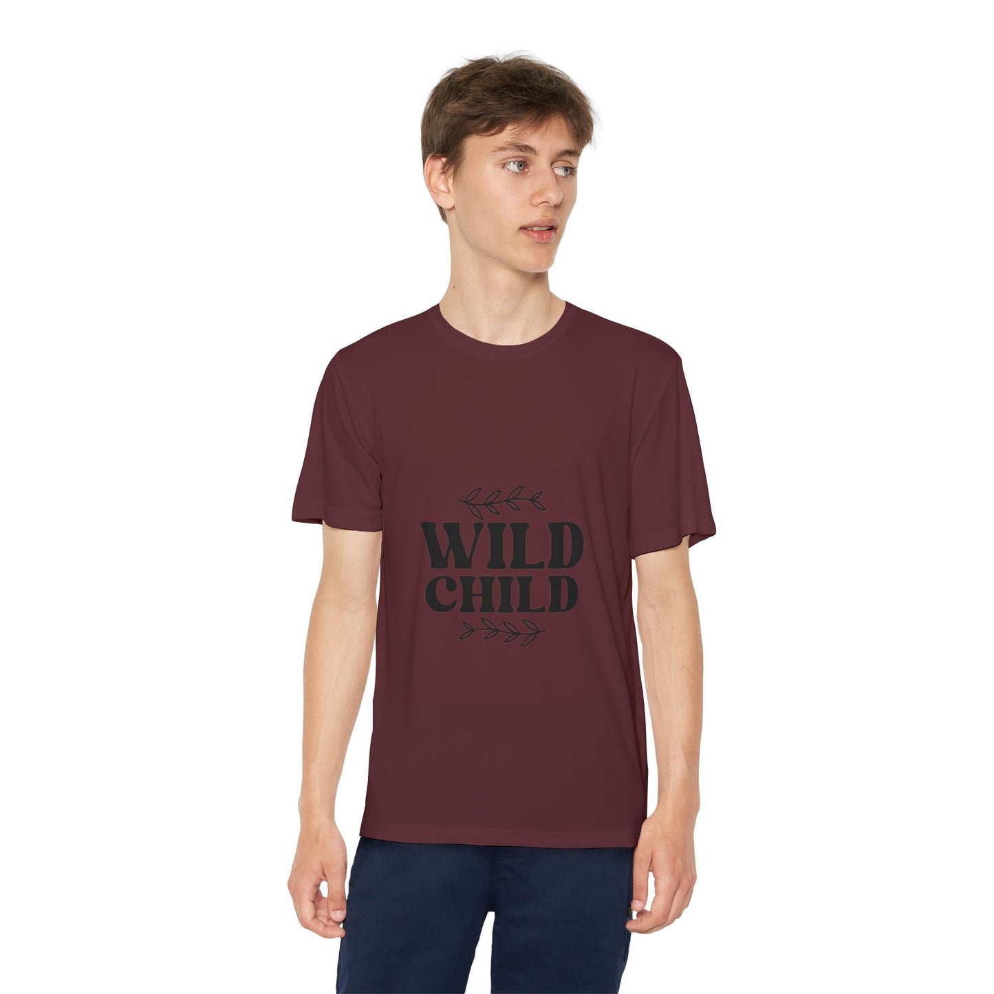 Wild Child -Youth Competitor Tee - Playful Athletic Shirt for Adventurous Kids