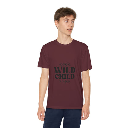 Wild Child -Youth Competitor Tee - Playful Athletic Shirt for Adventurous Kids