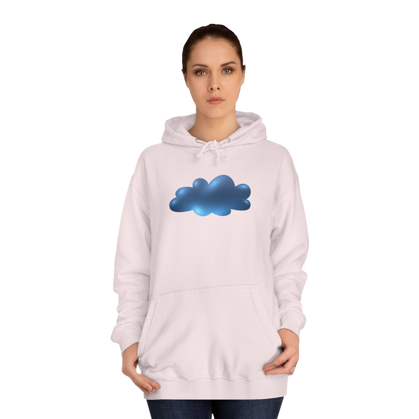 Unisex College Hoodie - Serene Cloudscape - Dreamy Cloud Design