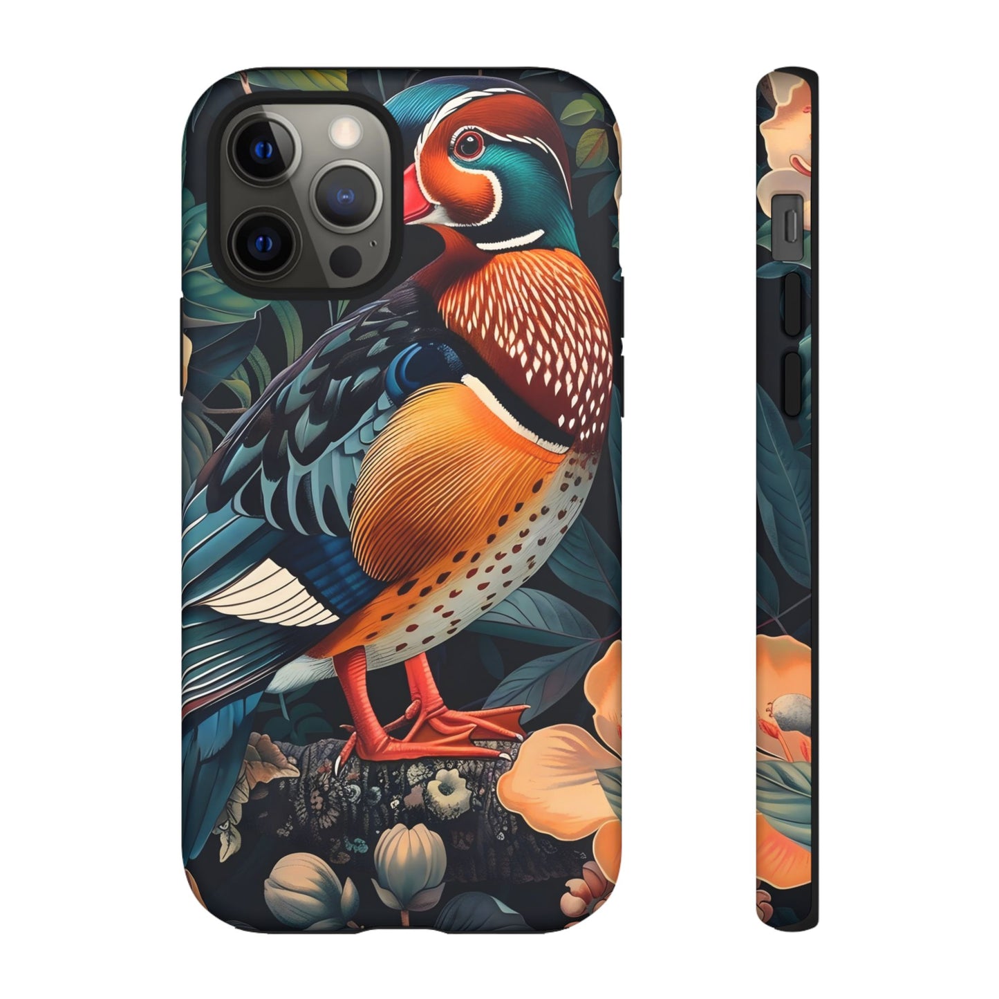 Vibrant Phone Case with Artistic Bird Design, Nature Lover Gift, Wildlife Enthusiast Accessory, Floral Tech Case, Unique Mobile Cover