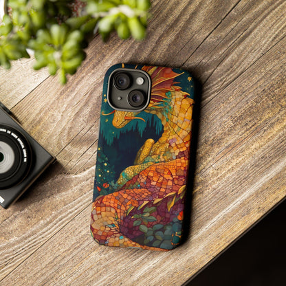 Dragon Art Phone Case, Tough Phone Cover, Fantasy Gift, Unique Mobile Accessory, Dragon Lover Gift, Stylish Protection