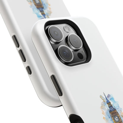 Artistic Magnetic Phone Cases with Iconic Designs, Unique Cell Phone Cover, London Tower Case, Gift for Travelers, Customizable Art Cases