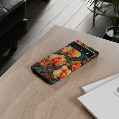 Floral Phone Case - Tough Cases, Protective Cover, Gift for Her, Smartphone Accessory, Floral Design, Nature-Inspired