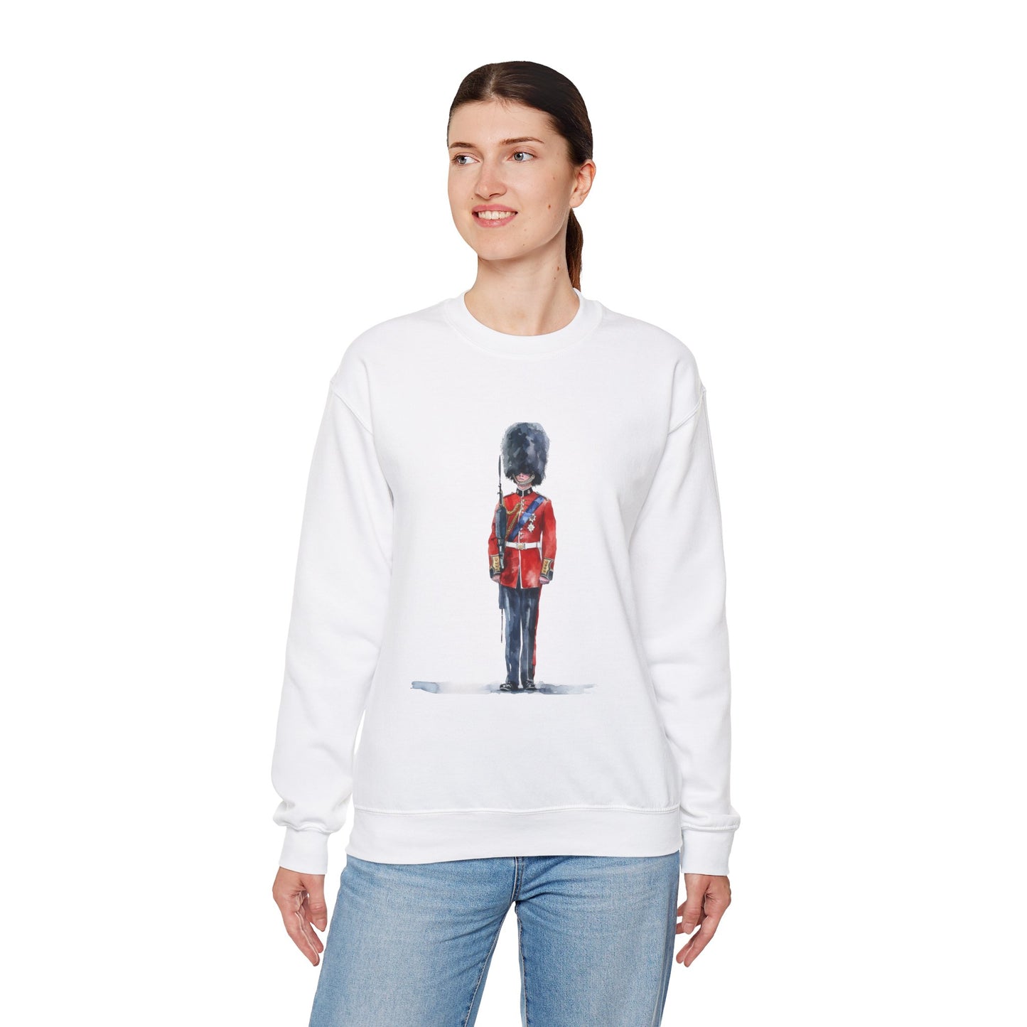 Unisex Heavy Blend™ Crewneck Sweatshirt - British Royal Guard - Iconic Symbol of Tradition and Honor
