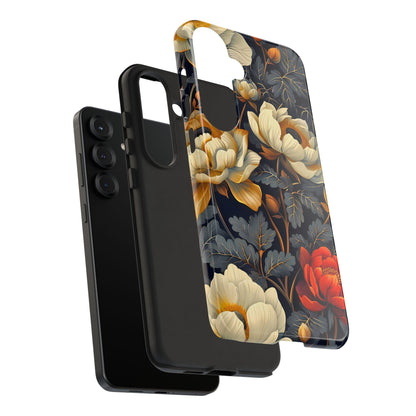 Floral Phone Case - Tough Cases, Stylish Mobile Cover, Flower Design, Holiday Gift, Trendy Accessory, Eco-Friendly Case