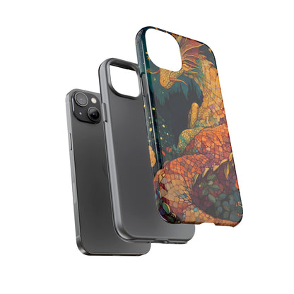 Dragon Art Phone Case, Tough Phone Cover, Fantasy Gift, Unique Mobile Accessory, Dragon Lover Gift, Stylish Protection