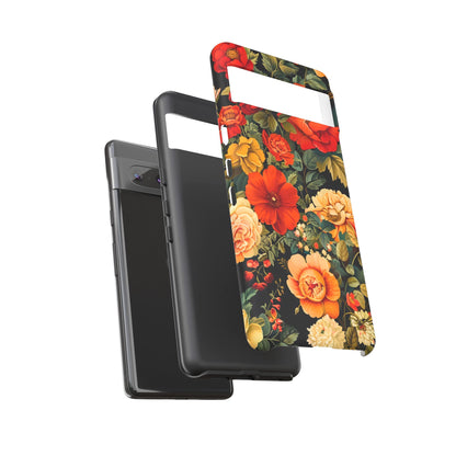Floral Phone Case, Tough Cases, Decorative Tech Accessories, Gift for Her, Nature Lover Gift, Boho Style Case, Spring Floral Cover