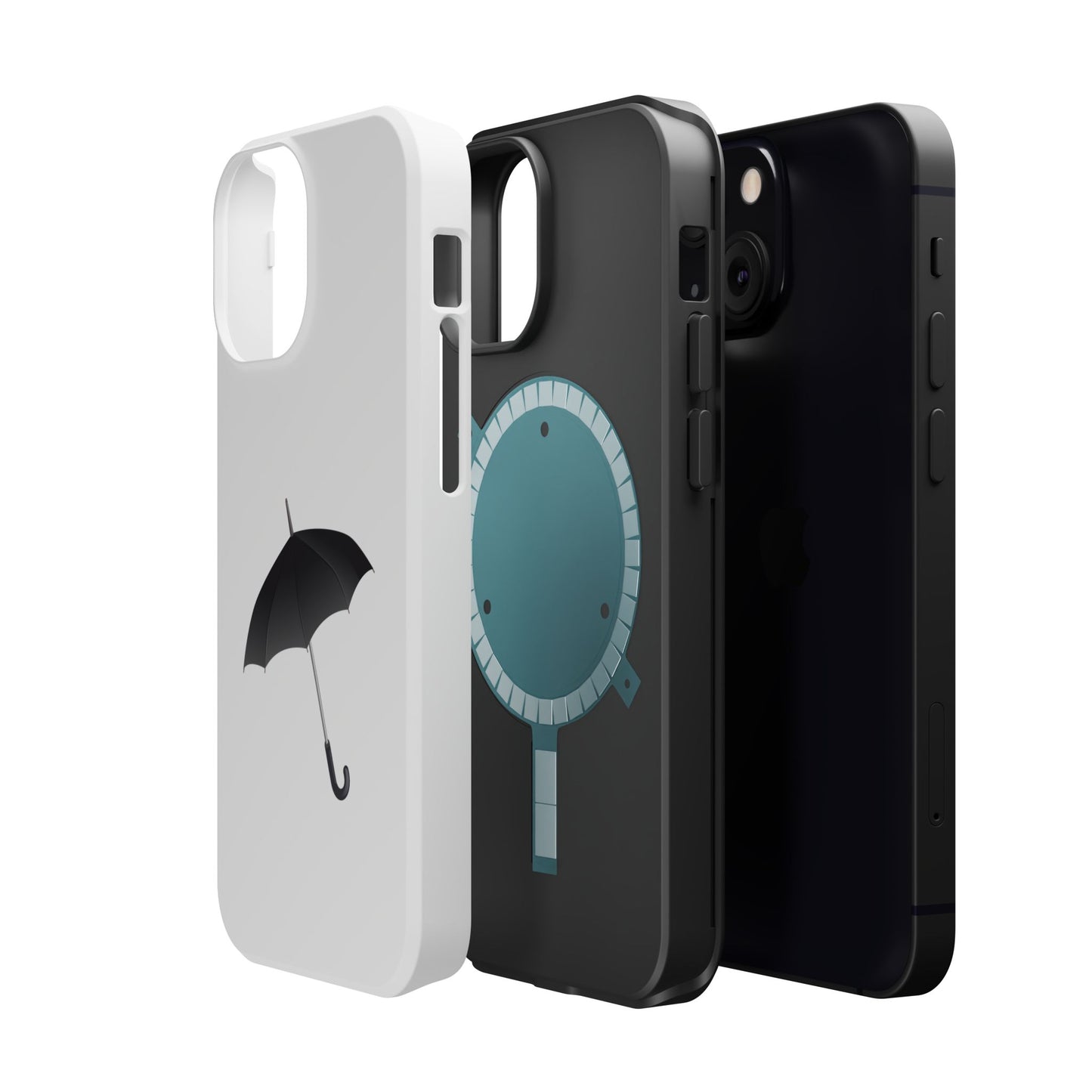Stylish Magnetic Tough Cases with Umbrella Design, Custom Phone Cases, Durable Cell Phone Covers, Unique Gift Ideas, Rainy Day Accessories