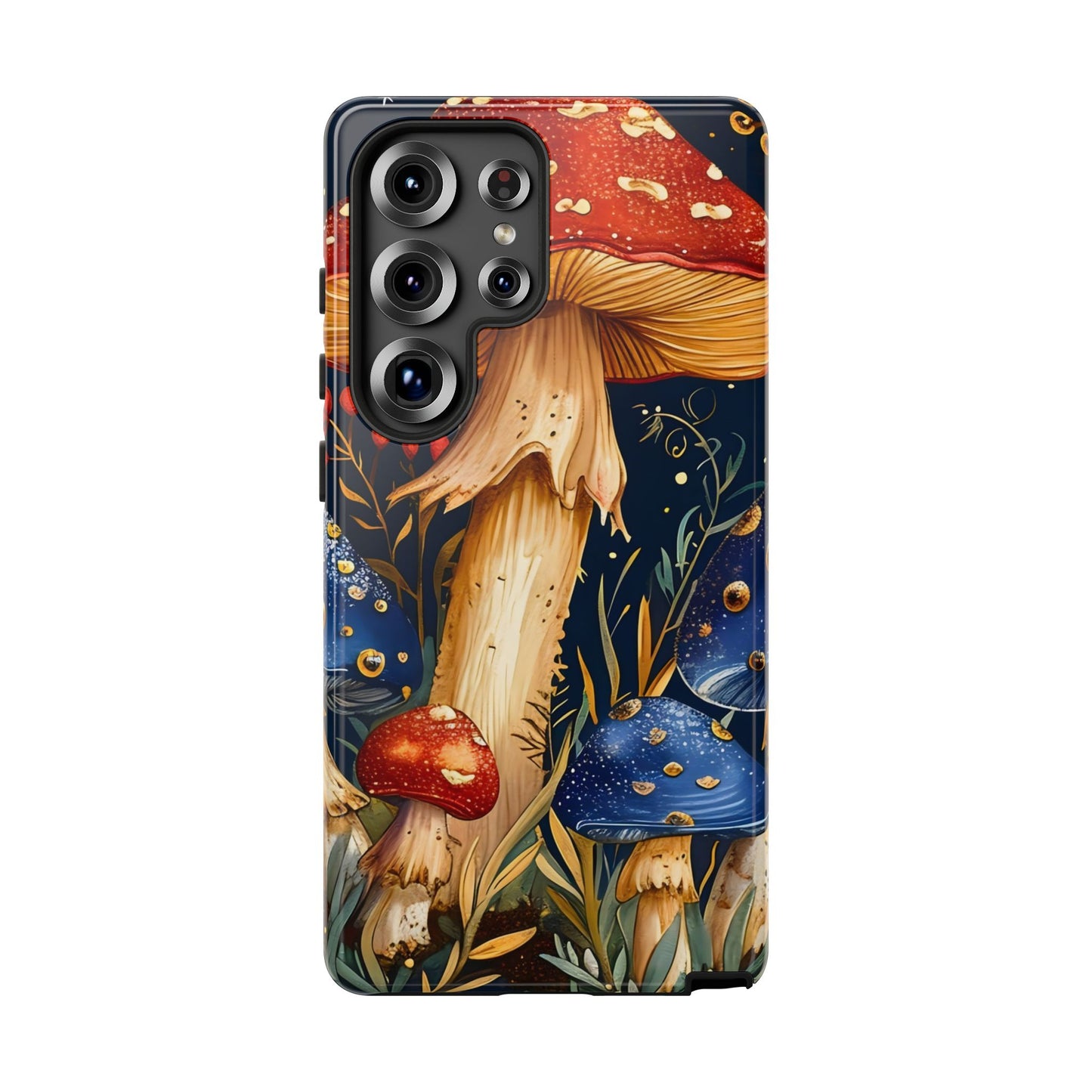 Mushroom Phone Case with Nature Design, Tough Phone Cover, Eco-Friendly Case, Gift for Nature Lovers, Unique Phone Accessory