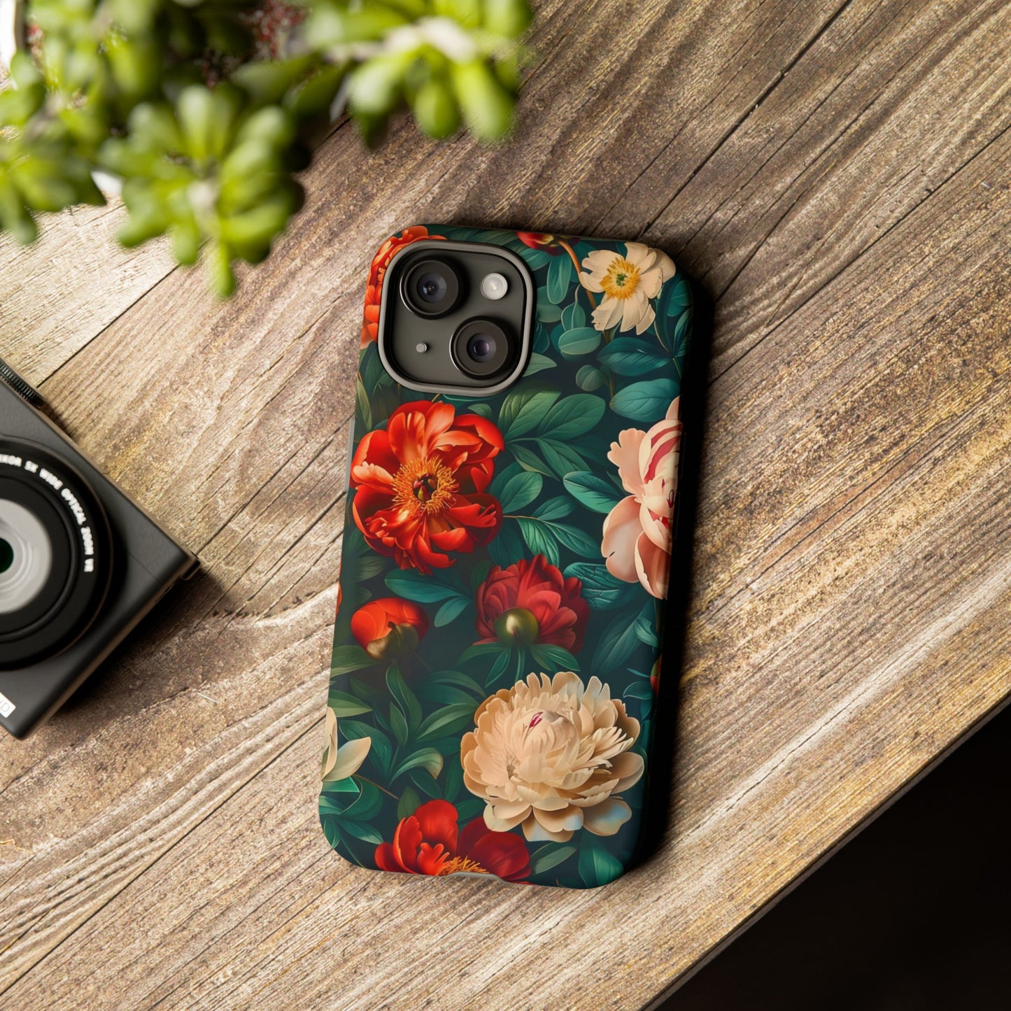 Floral Phone Case - Tough Cases, Vibrant Protection, Gift for Her, Cute Floral Design, Trendy Accessory, Perfect for Spring