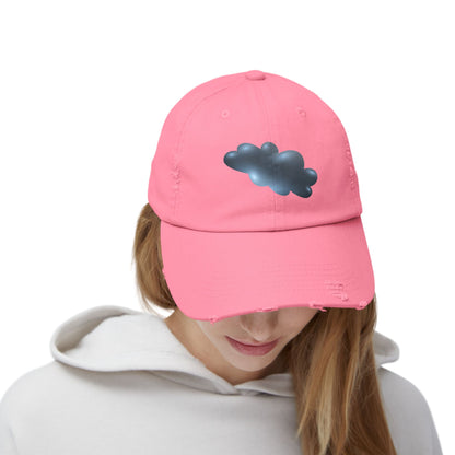 Distressed Cloud Cap - Casual Style for Outdoor Adventures, Gift for Nature Lovers, Trendy Accessories, Summer Fashion, Everyday Wear