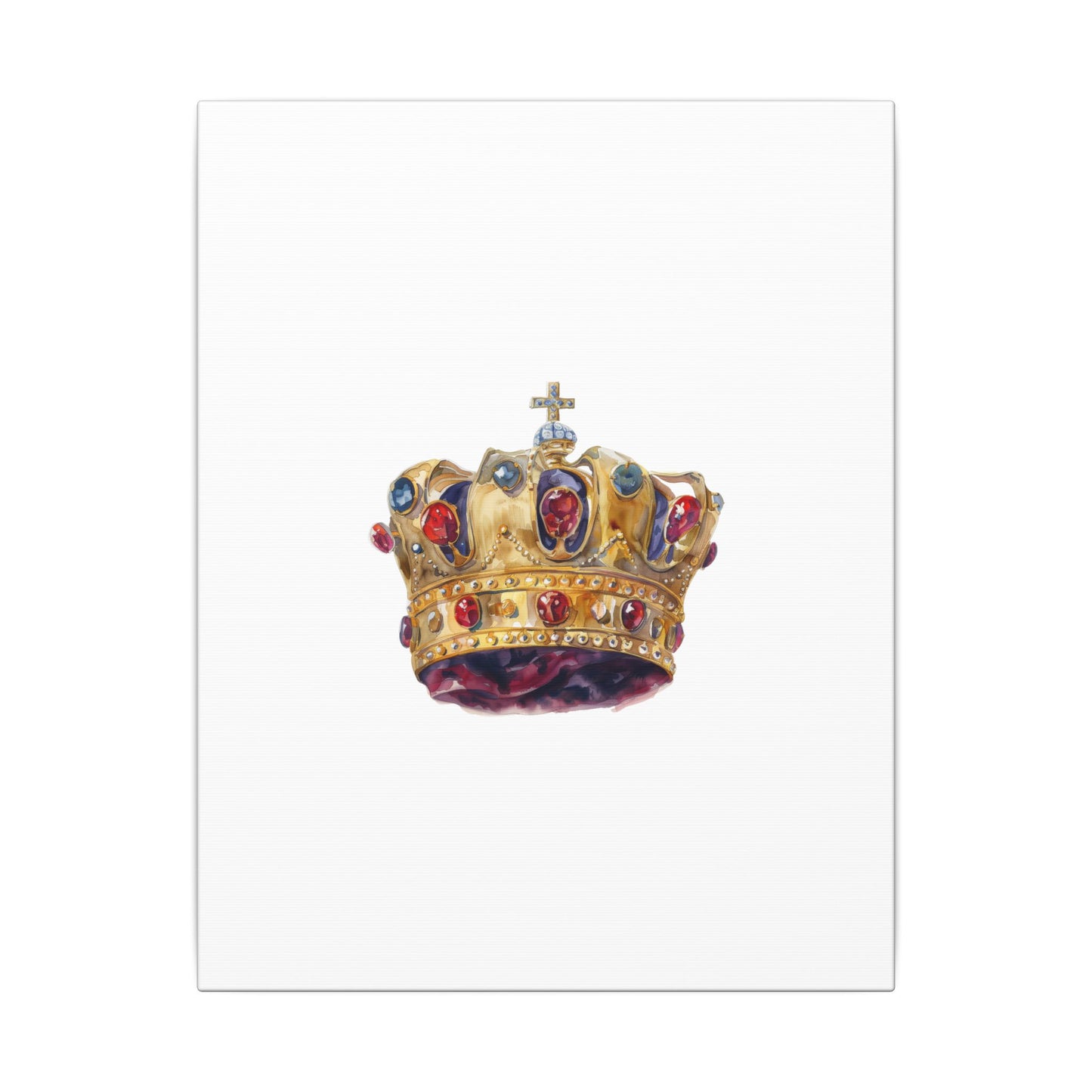 Crown Art Print, Royal Wall Decor, Matched for Home or Office, Gift for Art Lovers, Unique Royalty Artwork