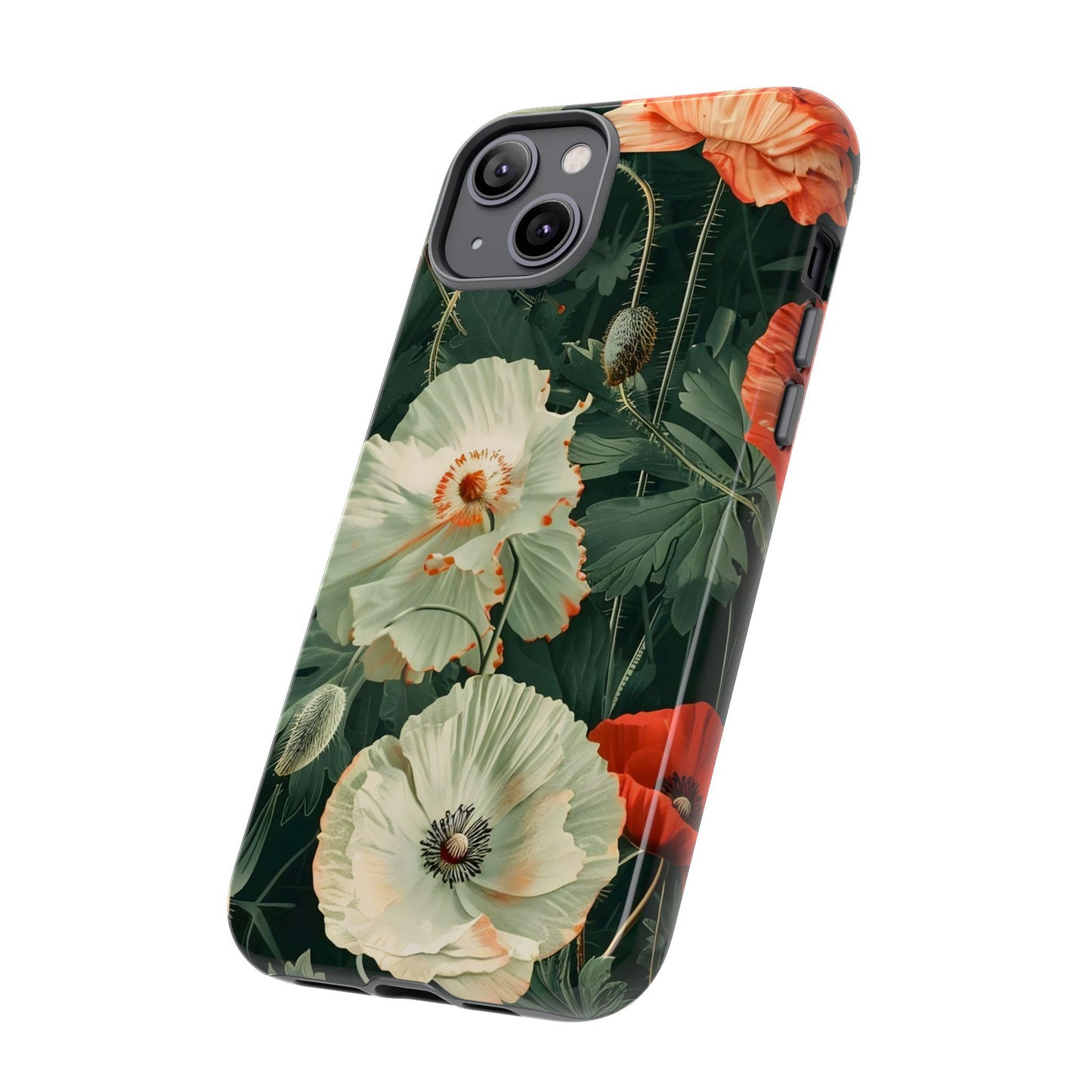Floral Phone Case - Tough Cases, Botanical Design, Gift for Friends, Trendy Mobile Cover, Personalized Phone Accessory