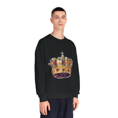 Unisex NuBlend® Crewneck Sweatshirt - British Royal Crown - Symbol of Regal Elegance and Authority