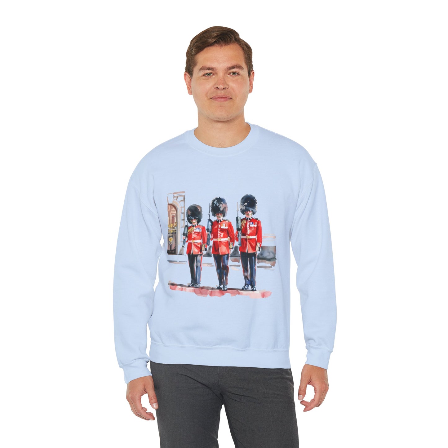 Unisex Heavy Blend™ Crewneck Sweatshirt Cozy - Soldier - Classic Military Elegance and Honorable