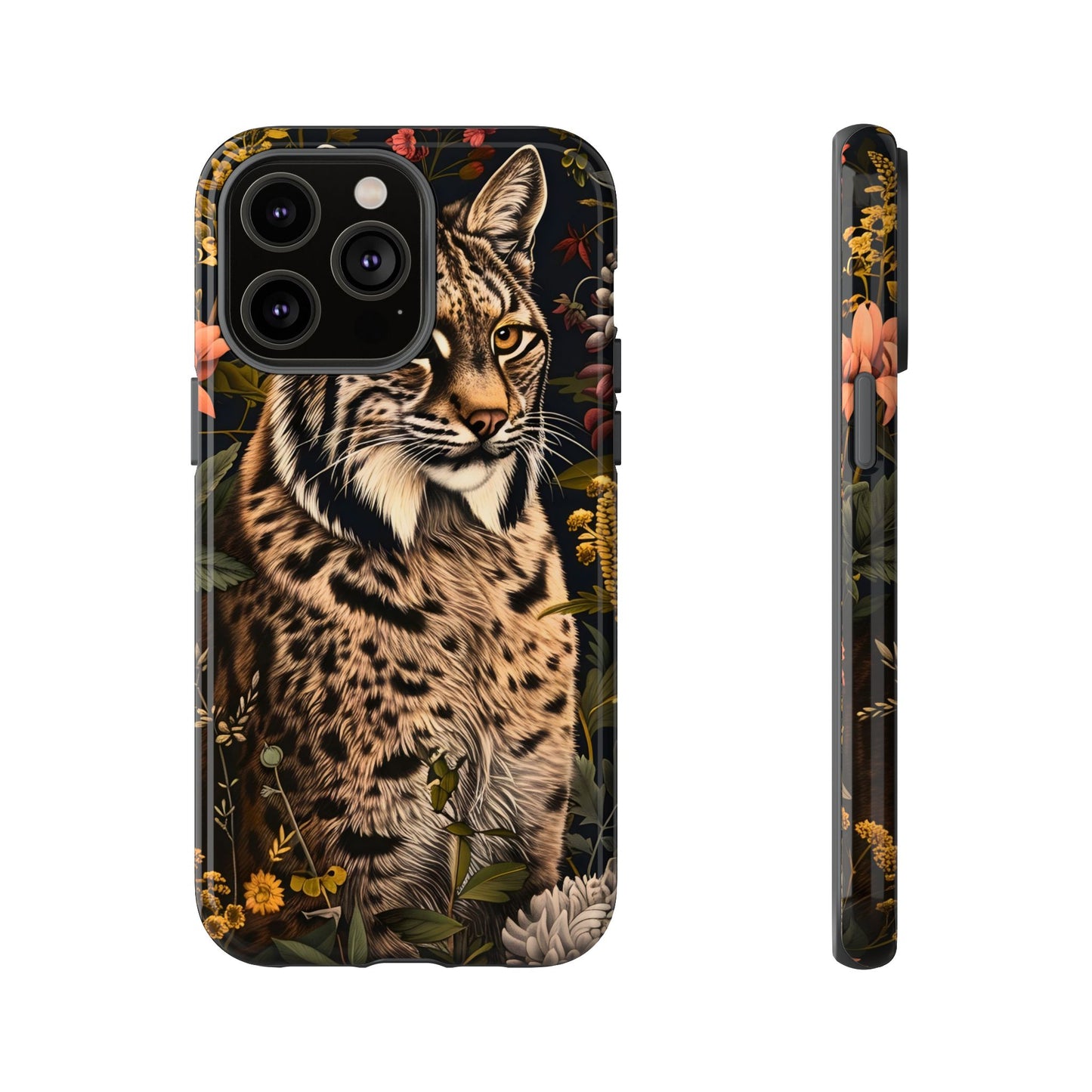 Wildlife Phone Case with Lynx Design, Tough Cases, Animal Lovers Gift, Nature Inspired Accessories, Unique Tech Protection