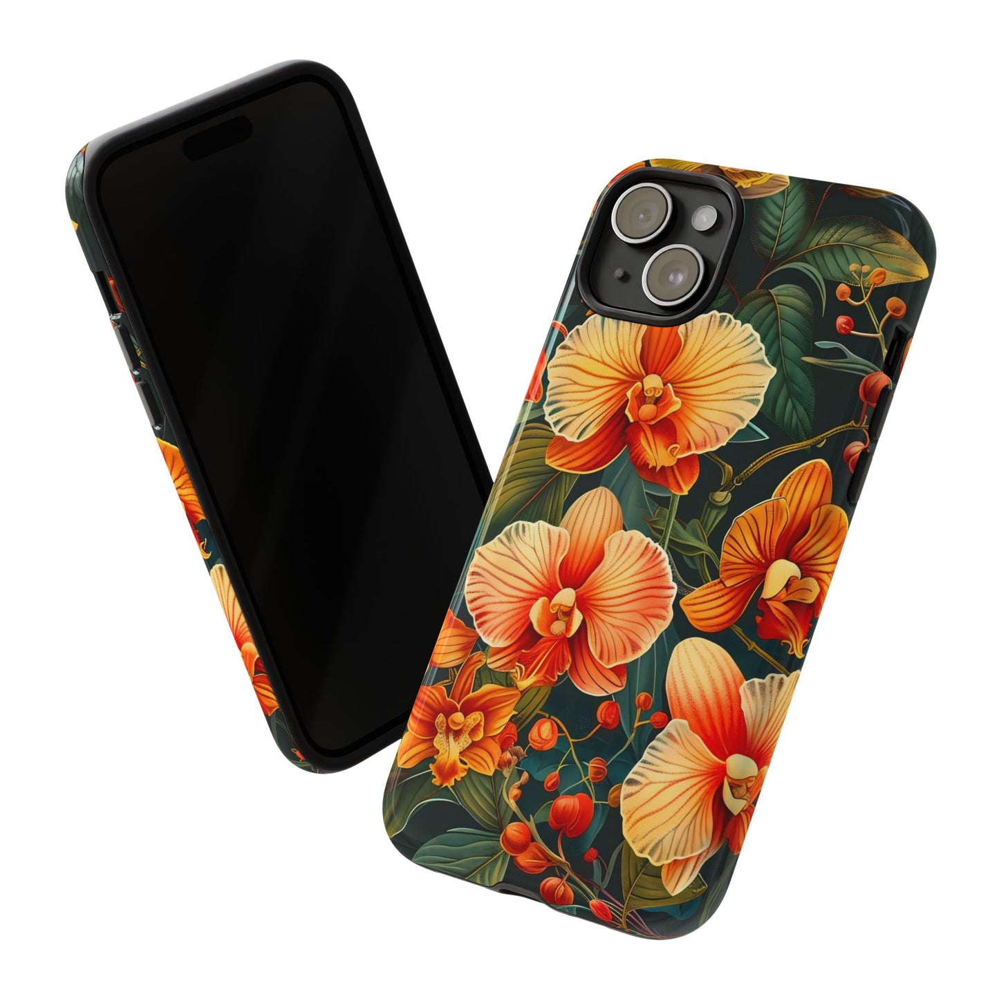 Floral Phone Case - Tough Cases, Protective Cover, Gift for Her, Smartphone Accessory, Floral Design, Nature-Inspired