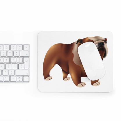 Bulldog Mouse Pad, Cute Pet Desk Accessory, Dog Lover Gift, Custom Office Decor, Animal-Themed Gift for Home