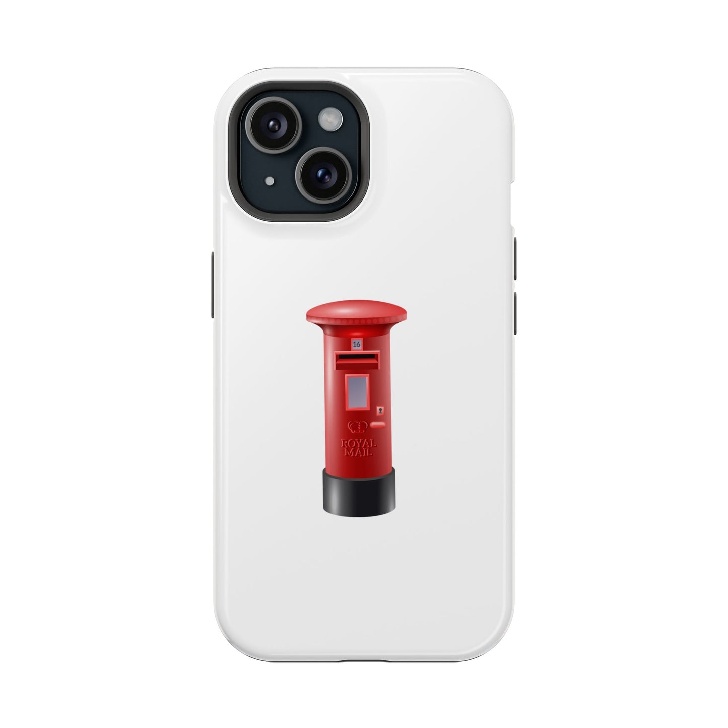 Red Post Box Magnetic Tough Case, Phone Case for Mail Lovers, Unique Gift for Stationery Enthusiasts, Postal Theme iPhone Cover, Fun Gadget