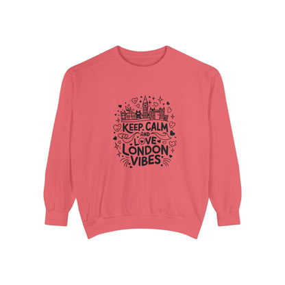 Unisex Garment-Dyed Sweatshirt Classy - Love London Vibes