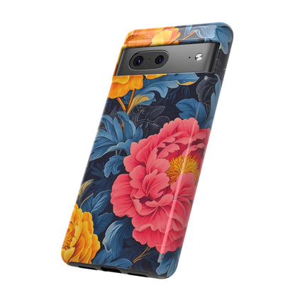 Floral Phone Case, Tough Cases, Stylish Mobile Cover, Gifts for Her, Phone Accessories, Unique Flower Design
