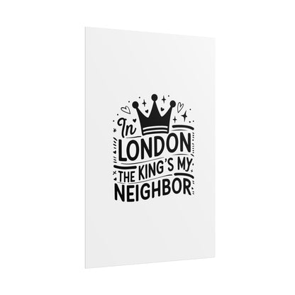 London Themed Rolled Poster - Whimsical Art Print for Home Decor, Gifts, Travel Lovers, Wall Art, Inspirational Quote