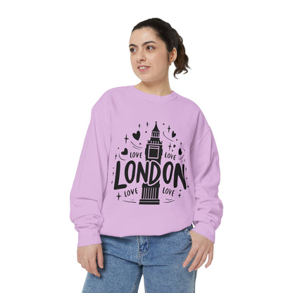 Unisex Garment-Dyed Sweatshirt - Lovely London