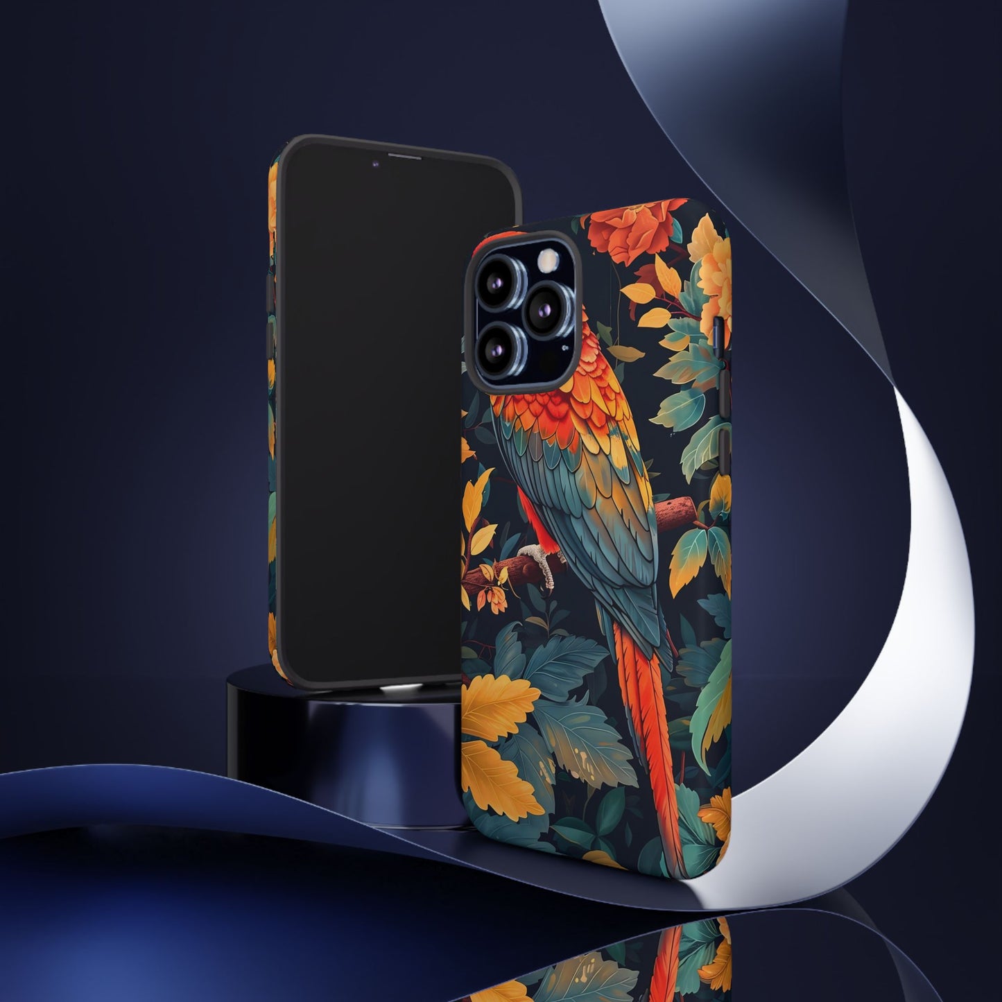Vibrant Parrot Phone Case - Tough, Stylish, Nature-Inspired, Tropical, Wildlife, Perfect Gift, Summer Vibes