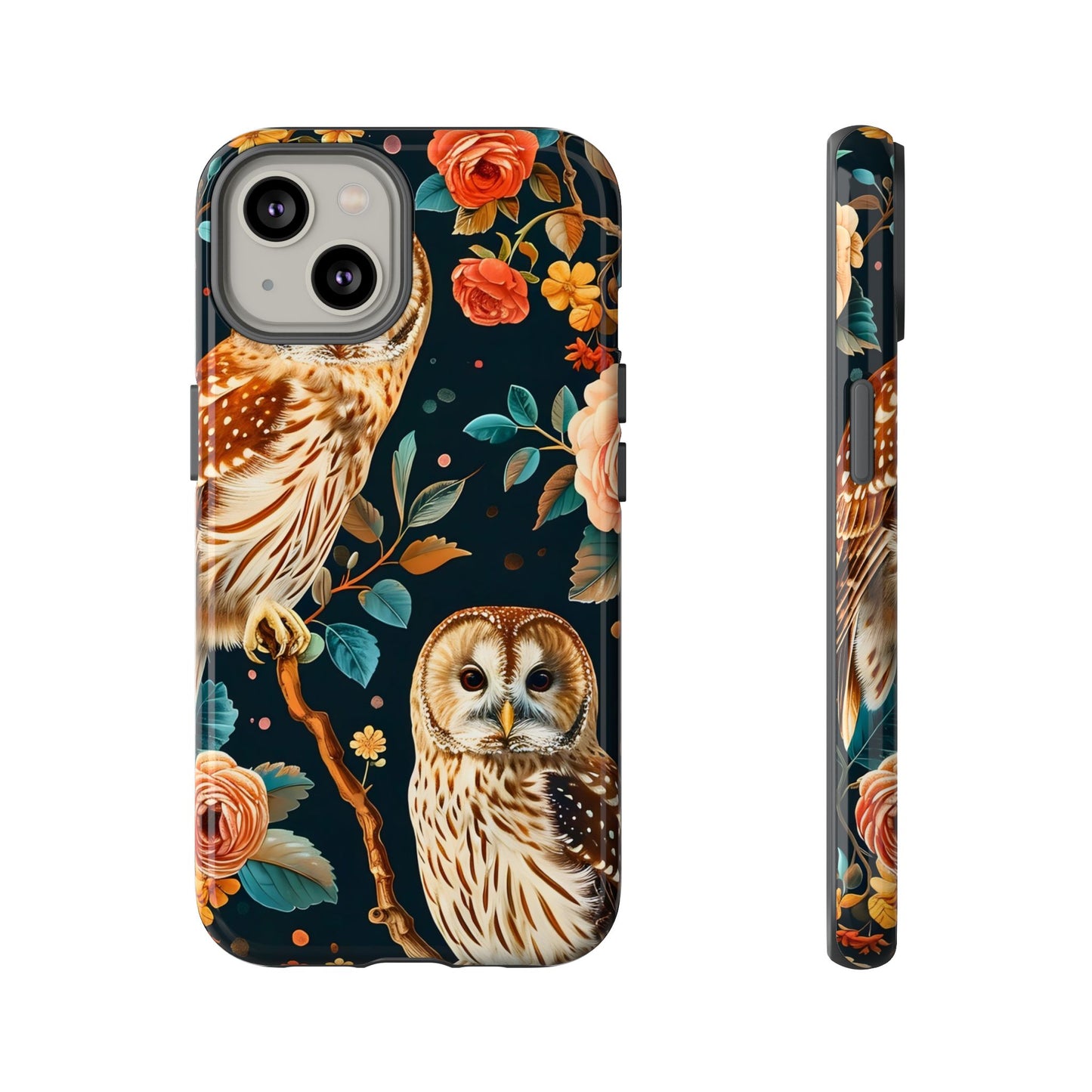 Owl Phone Case with Floral Design, Tough Phone Cover for Nature Lovers, Gift for Bird Enthusiasts, Stylish Protection for Smartphones, [...]