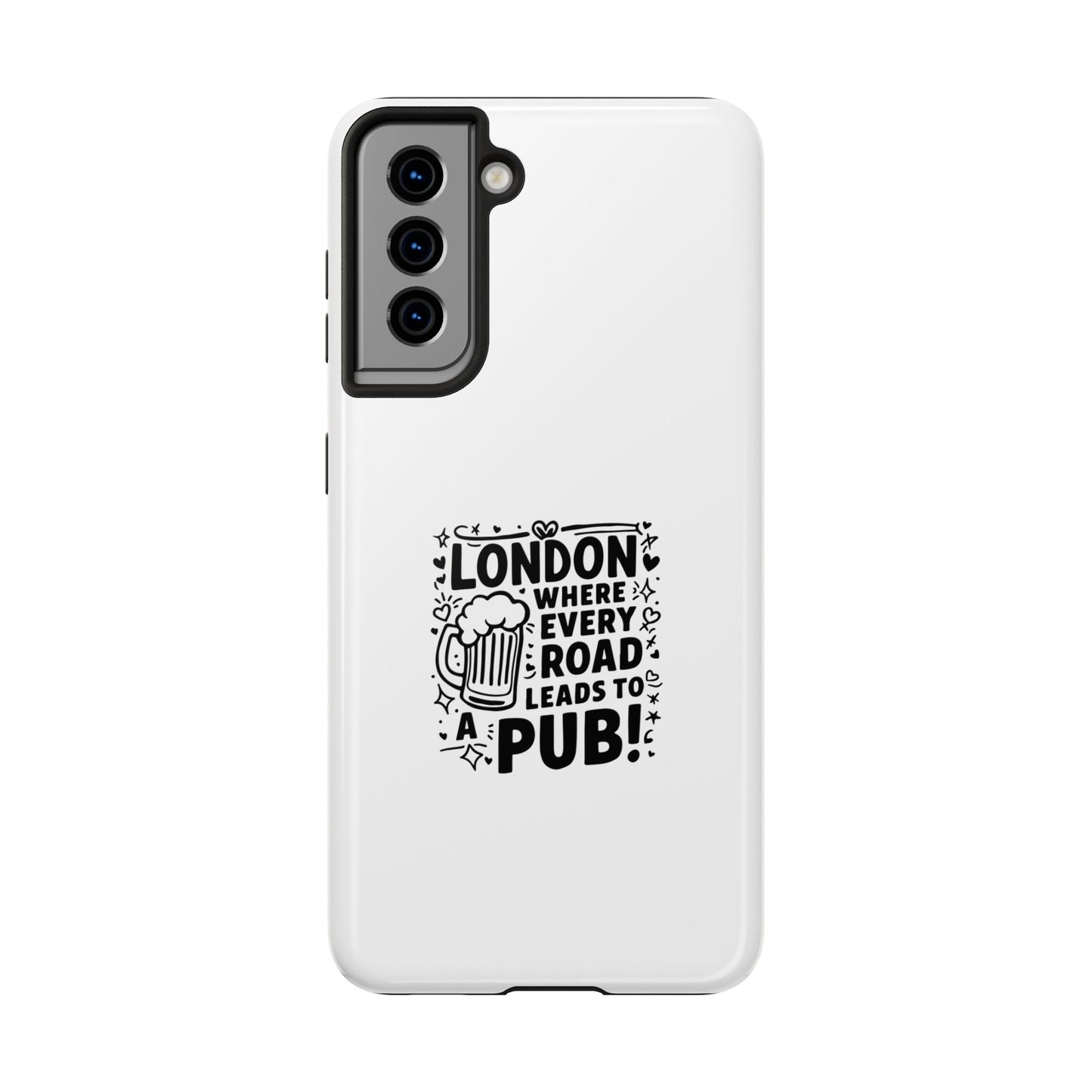 London Pub Themed Tough Phone Case - Perfect Gift for Travelers