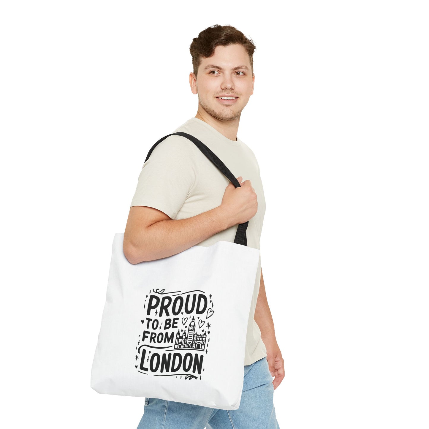 Proud London Tote Bag, Stylish Shopping Bag, Gift for Londoners, Travel Tote, Eco-Friendly Accessory, City Pride