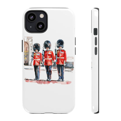 Phone Case with Royal Guard Design, Unique Cell Cover, London Souvenir, Tough Phone Case, Gift for Travelers, Stylish Street Photography