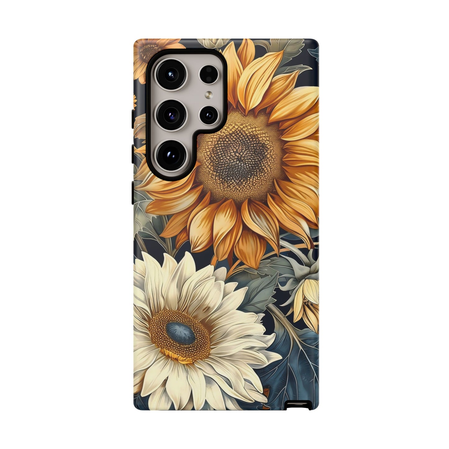 Floral Phone Case for Tough Cases, Sunflower Design, Nature Lover Gift, Birthday Present, Eco-Friendly Accessories, Summer Vibes