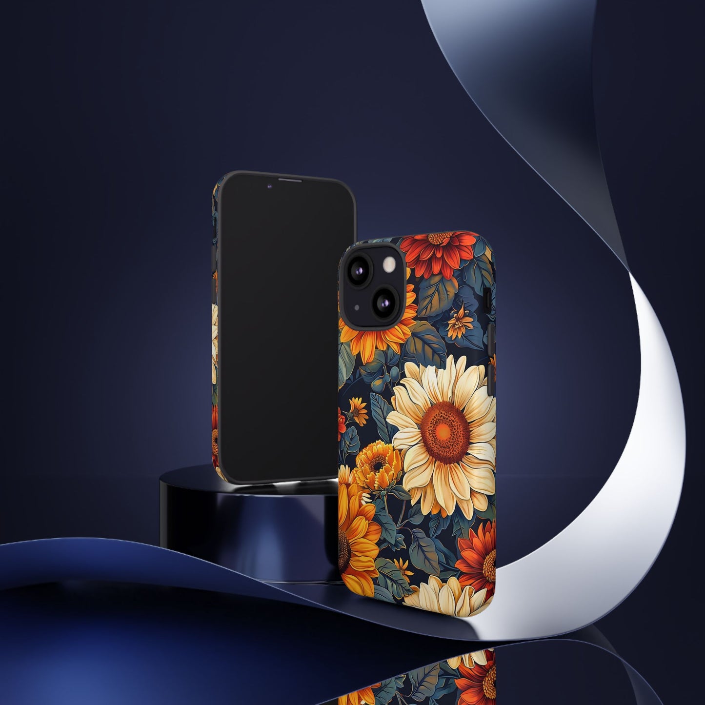 Floral Tough Phone Case | Sunflower Design, iPhone Cover, Protective Case, Gifts for Her, Floral Phone Accessory