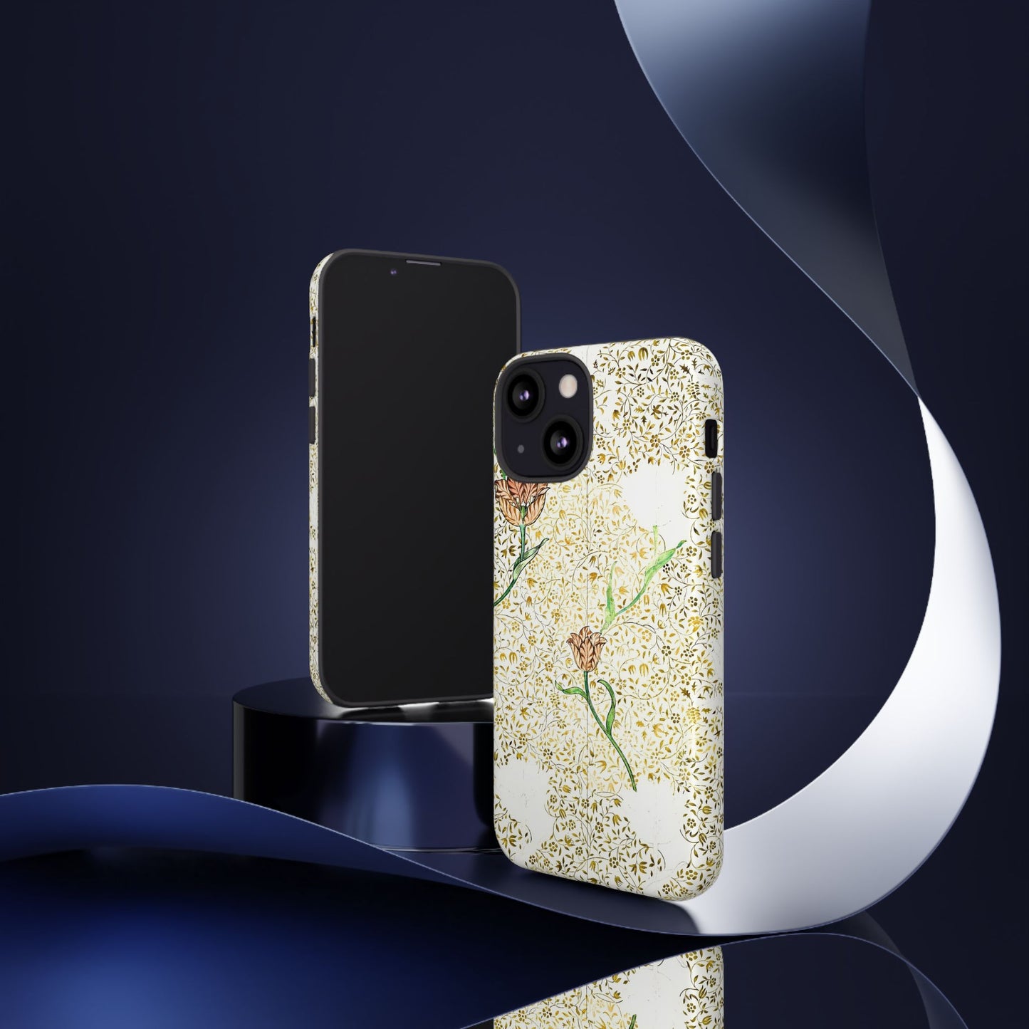 Elegant Floral Phone Case, Tough Cases for iPhone, Stylish Smartphone Cover, Protection with Floral Art, Unique Gift for Her