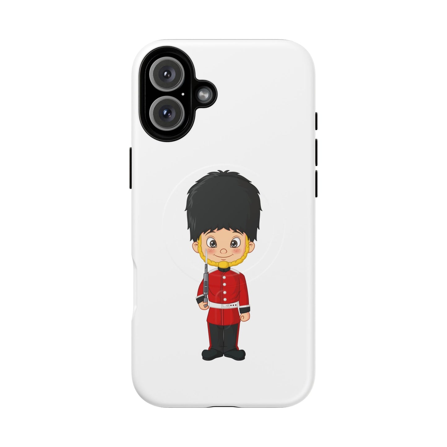 Cute Royal Guard Magnetic Phone Case, Kid's Phone Cover, Tough Magnetic Cases, Unique Gift for Kids, Birthday Gift Ideas