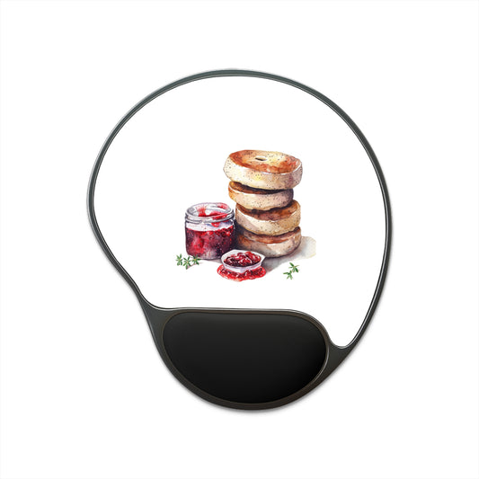 Food Lover Mouse Pad With Wrist Rest