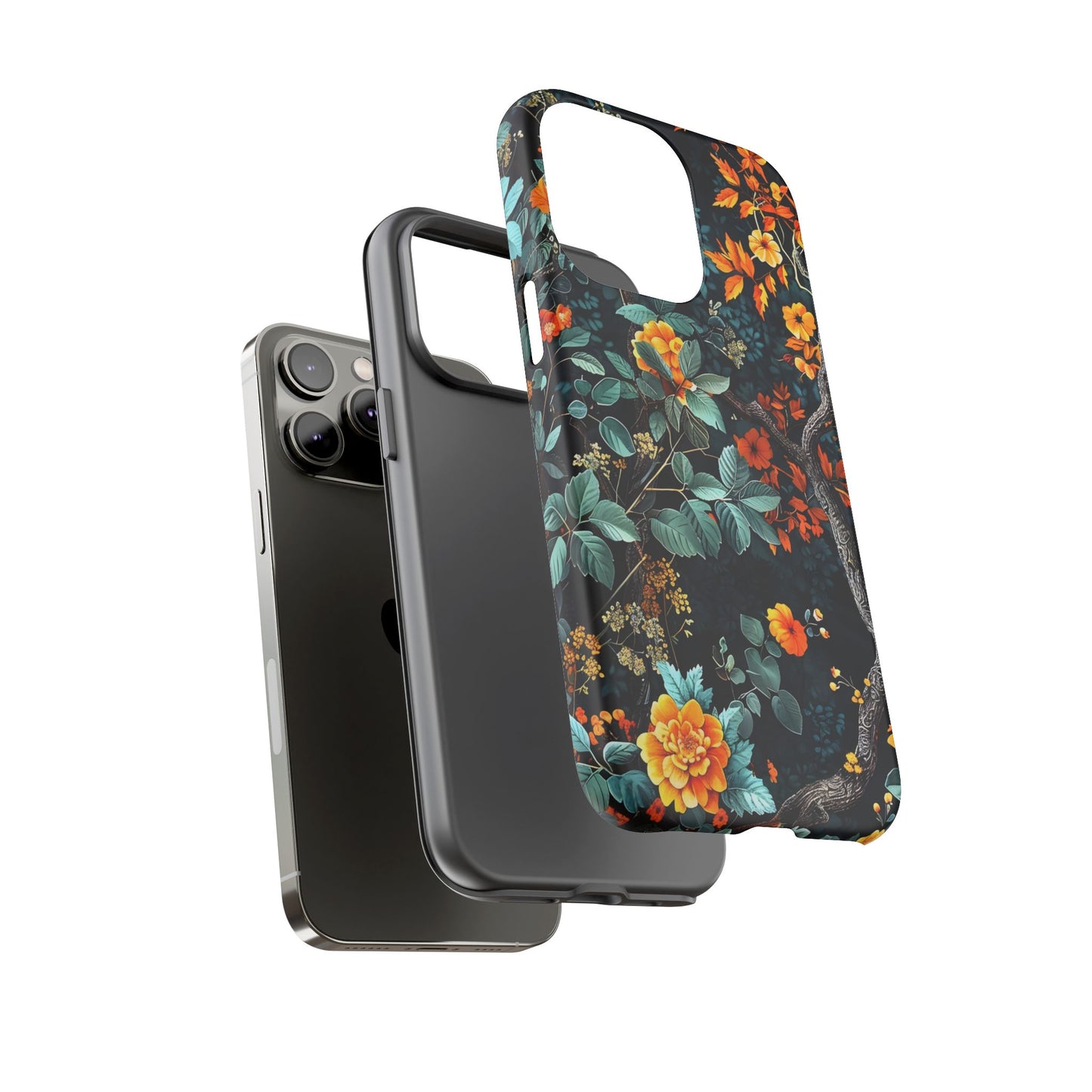 Floral Phone Case | Tough Cases, Protective Cover, Gift for Her, Autumn Vibes, Floral Phone Accessory, Unique Design