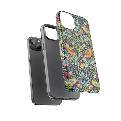 Floral Phone Case | Tough Cases, Stylish Protection, Unique Gift, Eco-Friendly, Floral Pattern, Bird Design