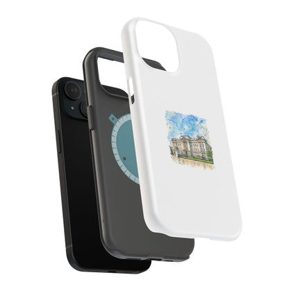 Artistic Magnetic Phone Case, Custom Tough Case, Unique Phone Cover, Gift for Travelers, Landscape Design, Protective Case
