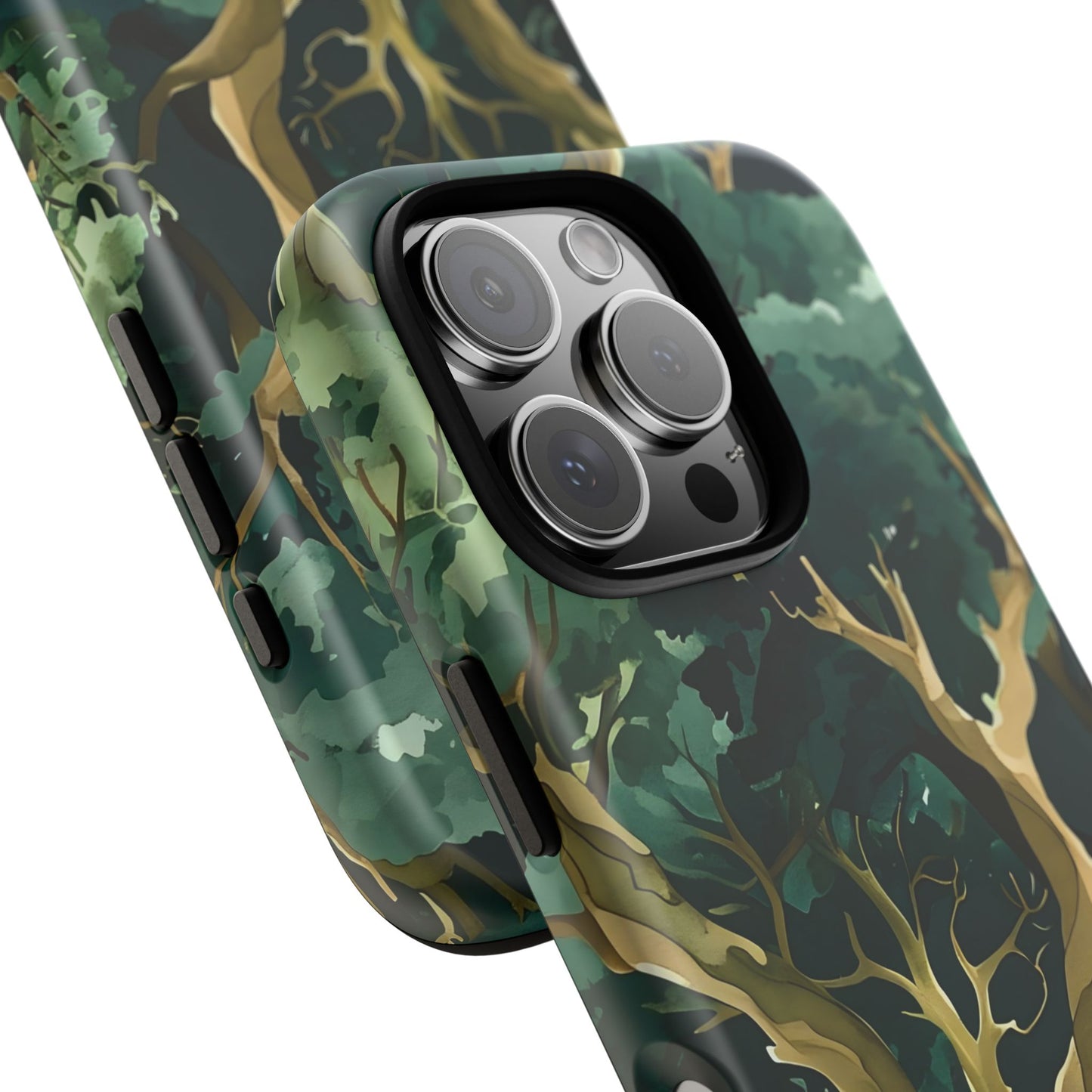 Forest Green Phone Case, Nature-Inspired Tough Cases, Eco-Friendly Gift, Outdoor Lover Accessory, Unique Phone Cover