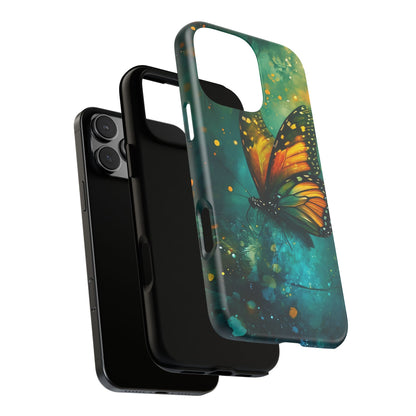 Colorful Butterfly Phone Case, Tough Cases for iPhone and Samsung, Cute Tech Accessories, Nature Lovers Gift, Vibrant Floral Design