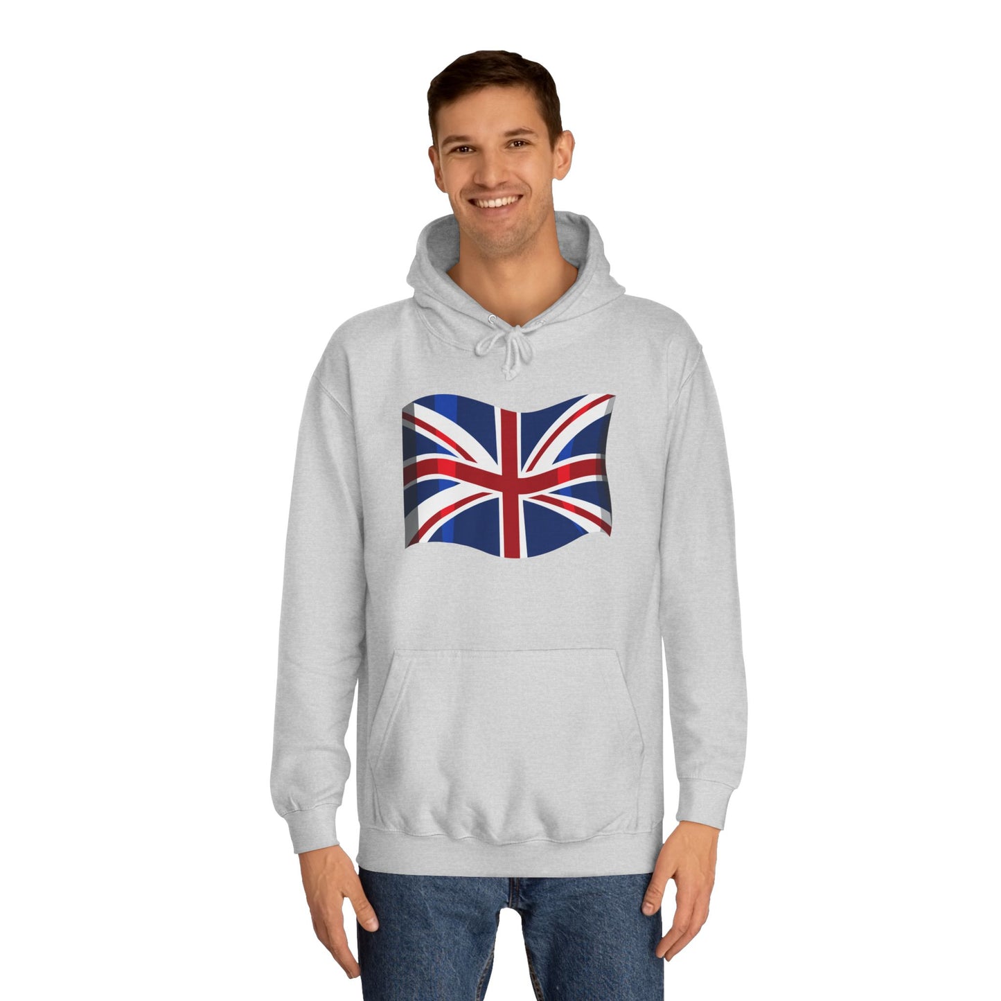 Unisex College Hoodie - Iconic British Flag