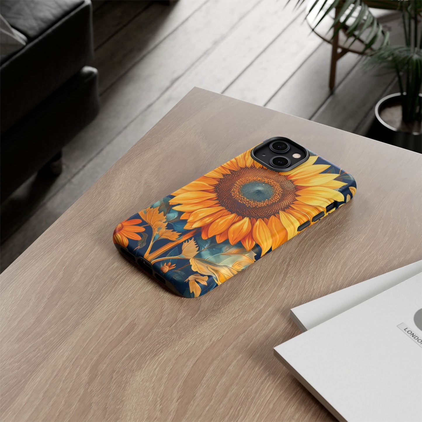Sunflower Phone Case - Floral Design for Nature Lovers, Cute Spring Accessory, Gift for Her, Eco-Friendly Cover