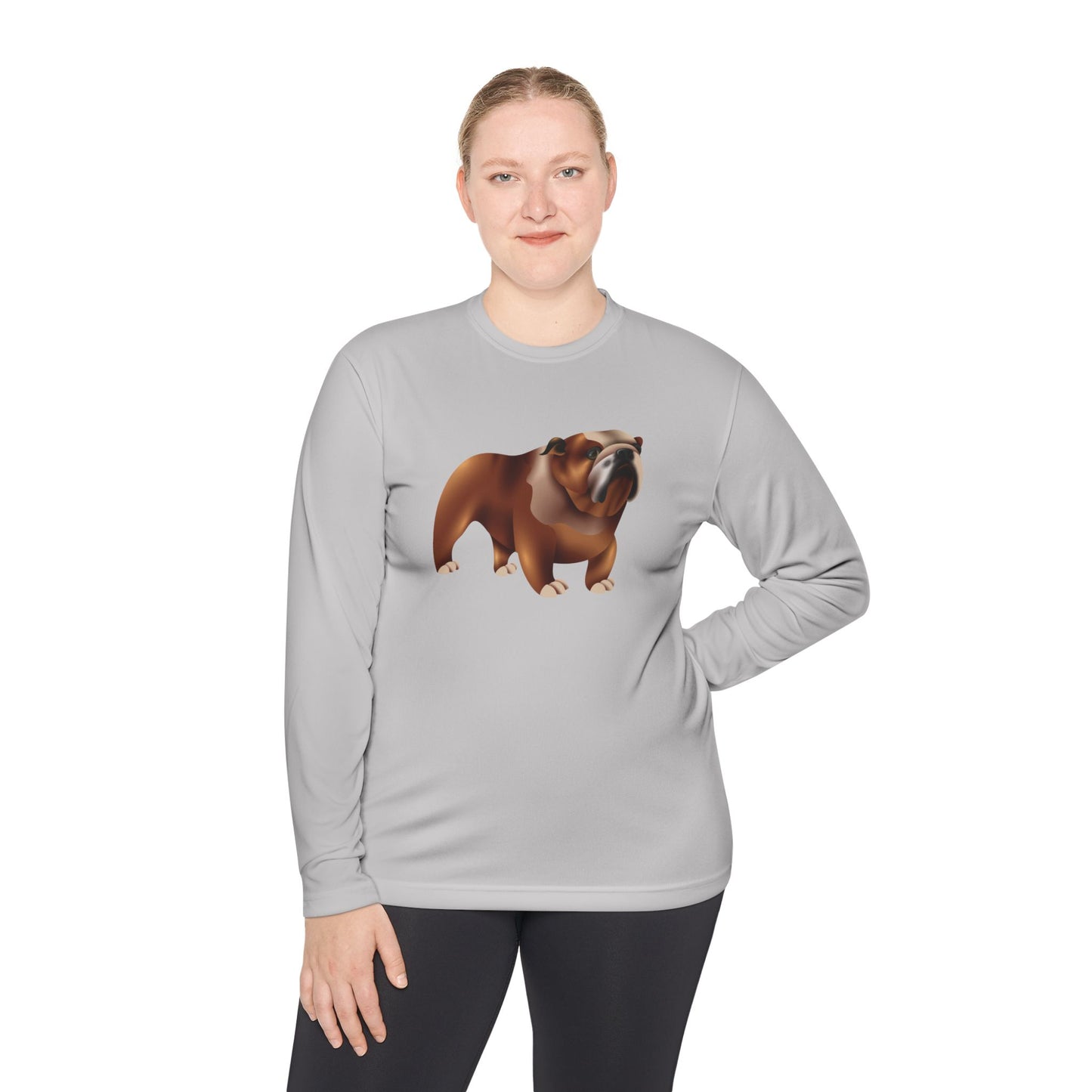Unisex Lightweight Long Sleeve Tee - Adorable British Dog