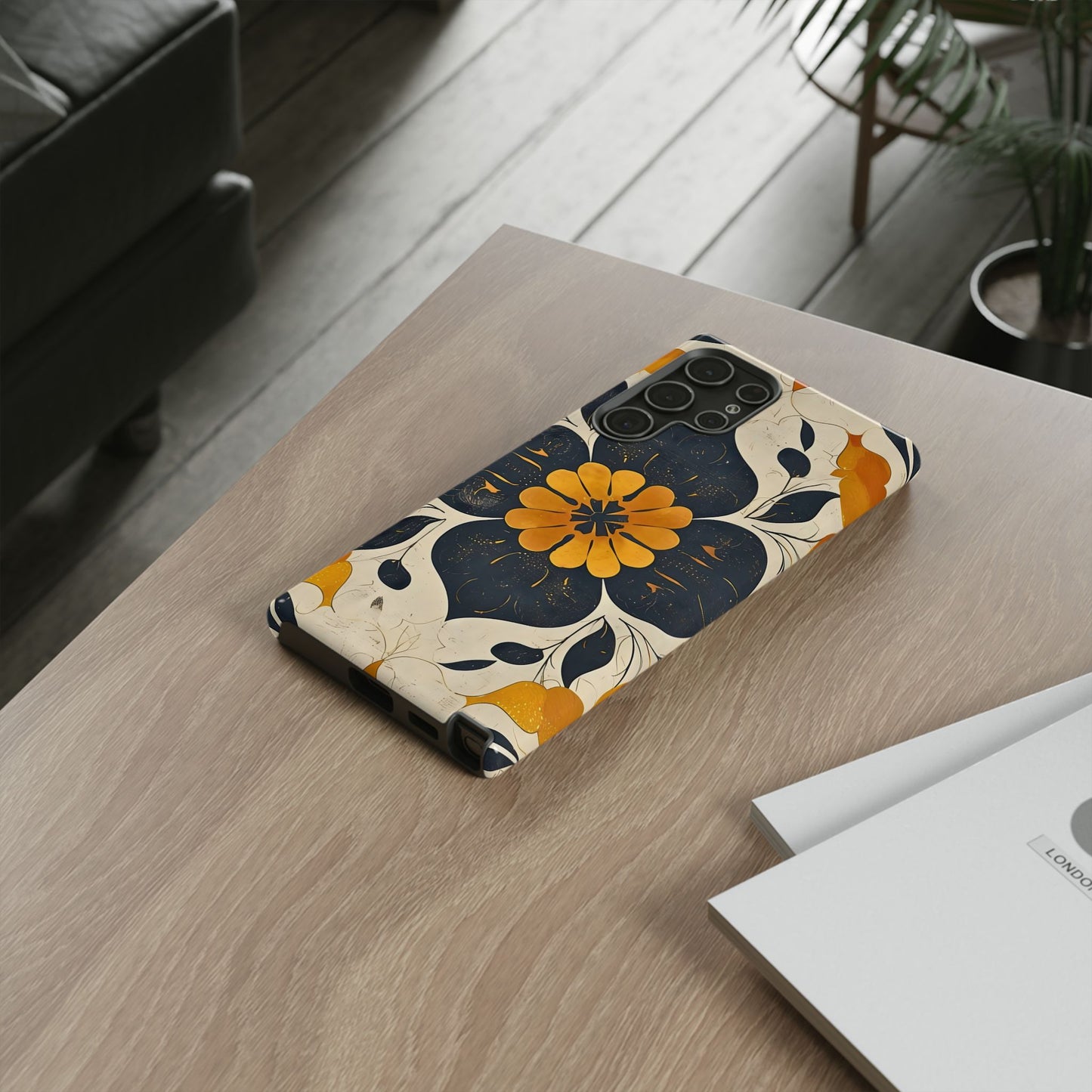 Floral Phone Case - Tough Cases, Botanical iPhone Cover, Vintage Flower Design, Durable Smartphone Protection, Unique Gift Idea